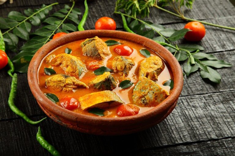 Curry de poisson épicé.