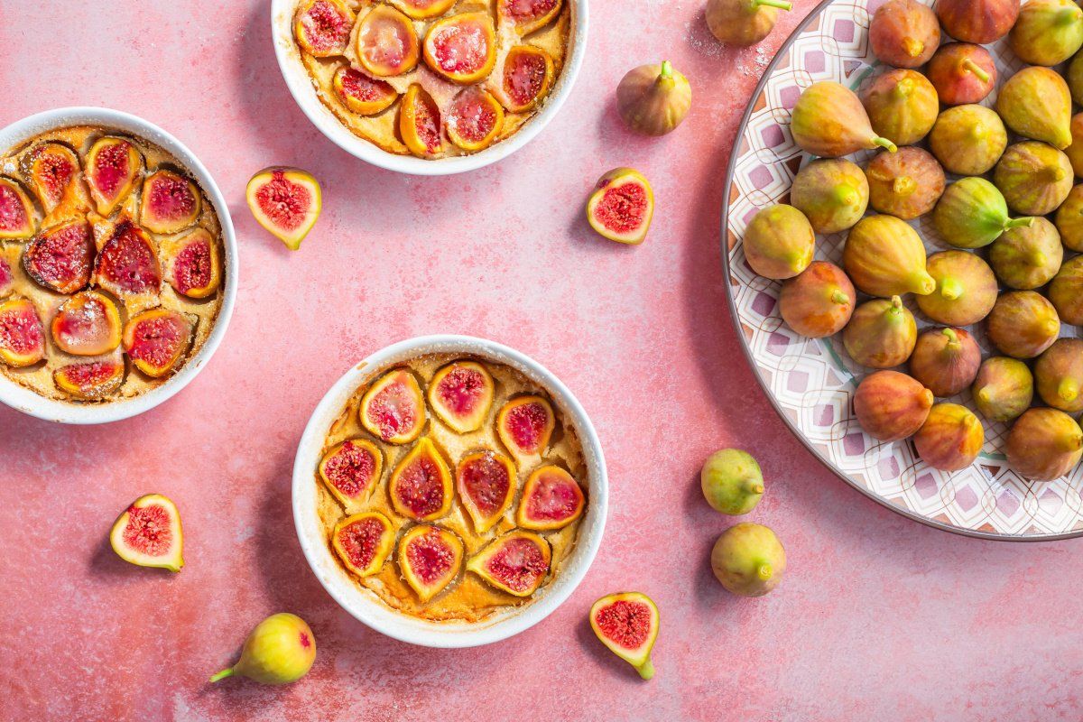Clafoutis aux figues fra&icirc;ches.