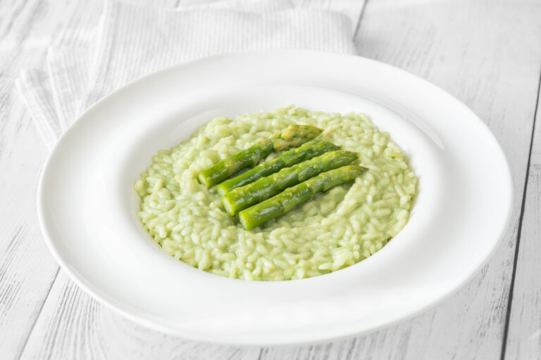 Risotto aux asperges vertes.