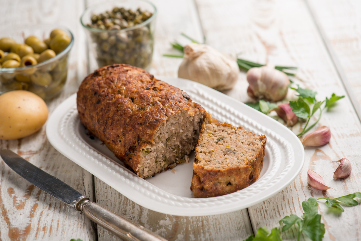 Pain de viande ail et persil.