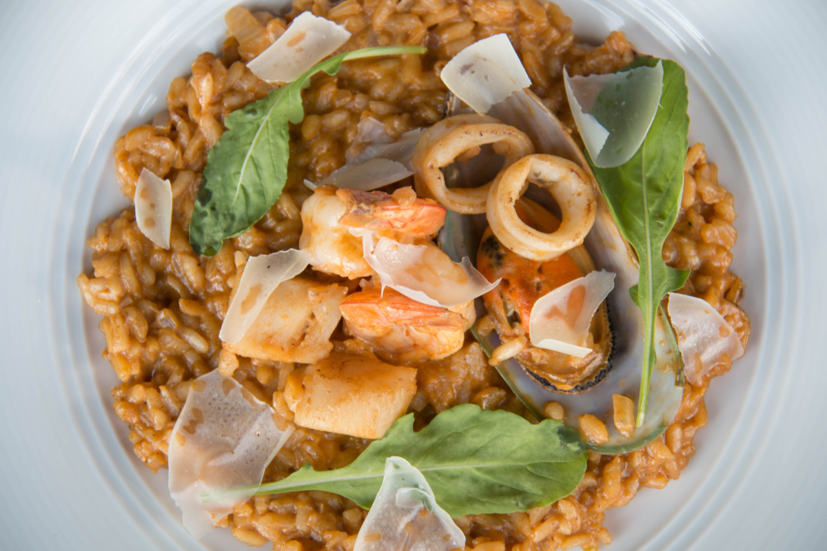 Risotto aux fruits de mer.