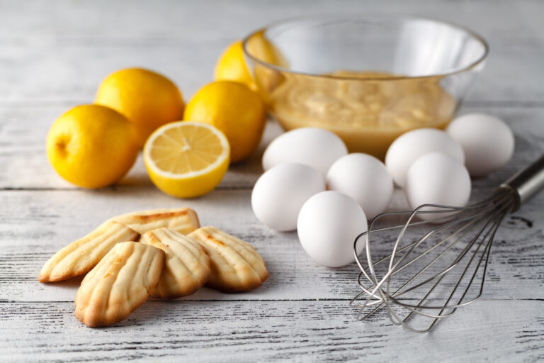 Madeleines maison au citron