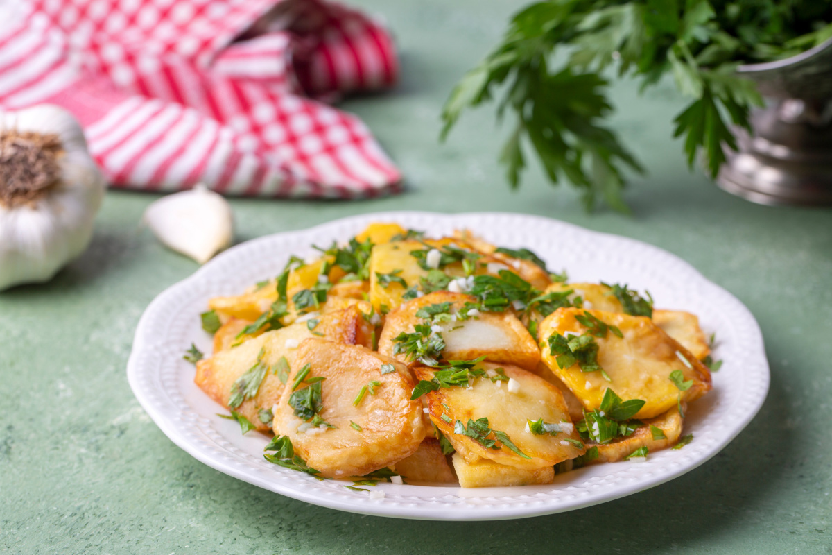 Pomme de terre sarladaises &agrave; l'ail et au persil
